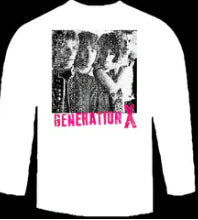 Generation X - Band Picture White Tee Shirt