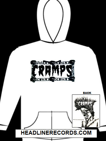 CRAMPS - BAD MUSIC FOR BAD PEOPLE HOODIE SWEATSHIRT