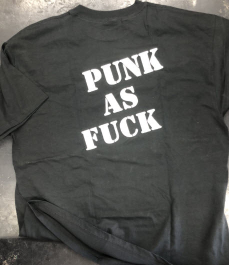 UK SUBS - PUNK AS FUCK TEE SHIRT