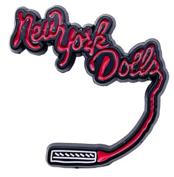 NEW YORK DOLLS - LIPSTICK ENAMEL PIN BADGE