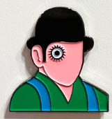 ENAMEL PIN - CLOCKWORK ORANGE CUT OUT (FACE ONLY)