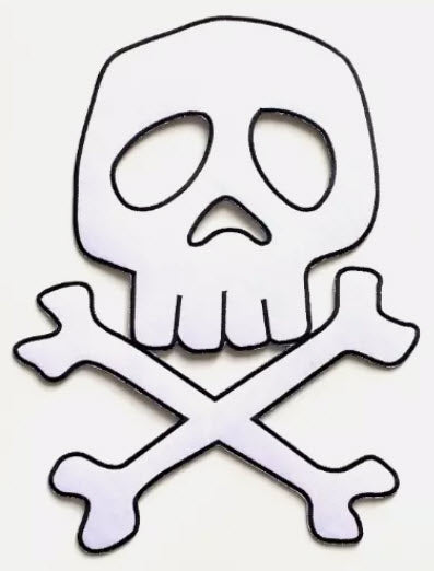 EMBROIDERED BACK PATCH - CAPTAIN HARLOCK CUT OUT