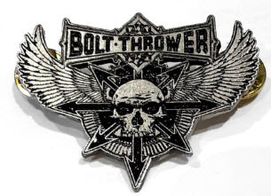 BOLT THROWER - WINGED SKULL METAL PIN