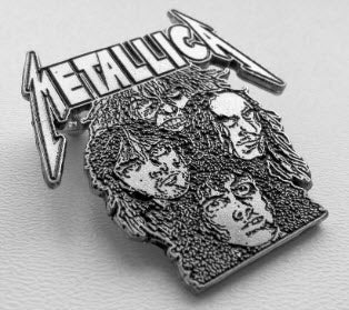 METALLICA - BAND METAL PIN