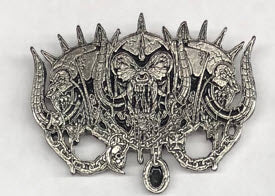 MOTORHEAD - 3 SKULLS METAL PIN