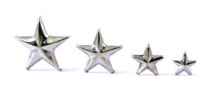 STARS STUD SILVER (PACK OF 20) - FREE SHIPPING