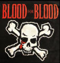 BLOOD FOR BLOOD - SKULL BACK PATCH