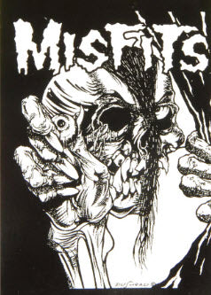 MISFITS - PUSHEAD EYEBALL BACK PATCH