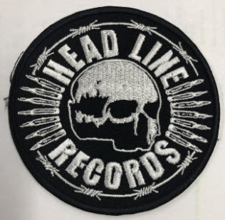 HEADLINE RECORDS - SKULL LOGO EMBROIDERED ZIPPER HOODED