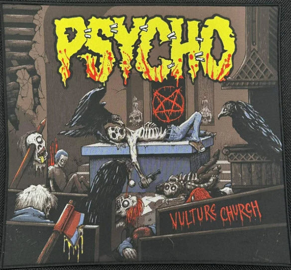 PSYCHO - VULTURE CHURCH WOVEN BACK PATCH