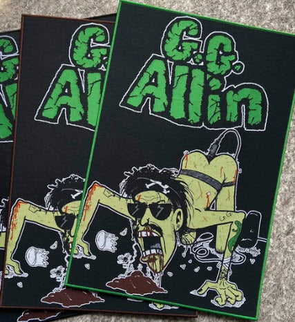 GG ALLIN - CARTOON WOVEN BACK PATCH