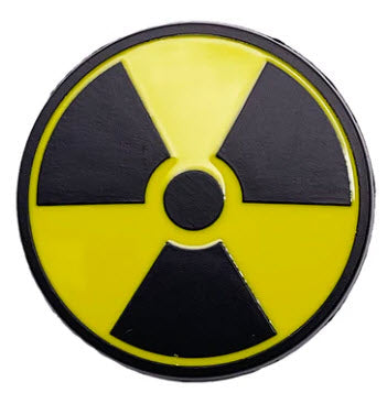 ENAMEL PIN BADGE - BIOHAZARD SYMBOL