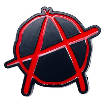 ENAMEL PIN BADGE - ANARCHY CUT OUT