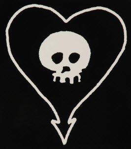 ALKALINE TRIO - HEARTSKULL STICKER