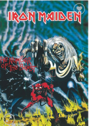 IRON MAIDEN - THE NUMBER OF THE BEAST FABRIC FLAG BANNER
