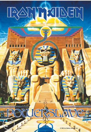 IRON MAIDEN - POWER SLAVE FABRIC FLAG BANNER