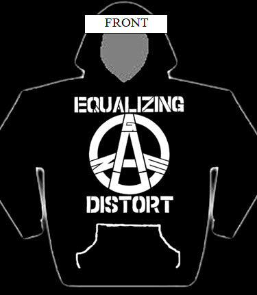 GAUZE - EQUALIZING DISTORT HOODIE SWEATSHIRT