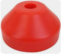 7" PLASTIC DOME ADAPTER (A.K.A. "45 Insert")