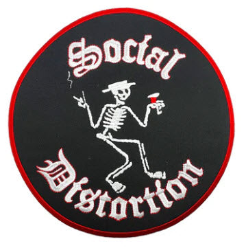 SOCIAL DISTORTION - LOGO BIG EMBROIDERED BACK PATCH