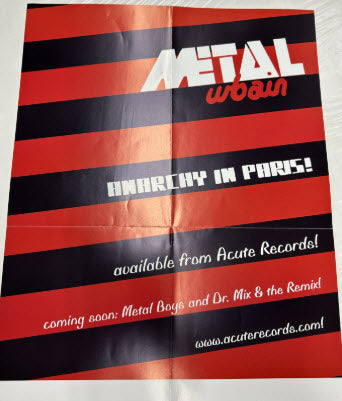 METAL URBAIN - ANARCHY IN PARIS POSTER