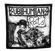 SUBHUMANS - RATS FABRIC FLAG BANNER