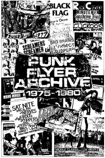 BOOK - PUNK FLYER ARCHIVES 1975 / 1980