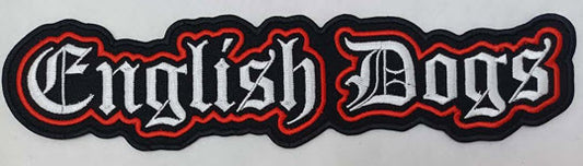 ENGLISH DOGS - ENGLISH DOGS COLOR CUT OUT EMBROIDERED PATCH
