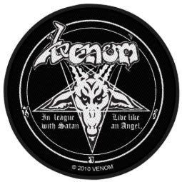 VENOM - IN LEAGUE WITH SATAN 1" BUTTON