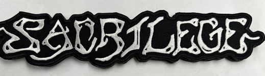 SACRILEGE - SACRILEGE CUT OUT BACK PATCH EMBROIDERED