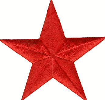 EMBROIDERED PATCH - RED STAR PATCH