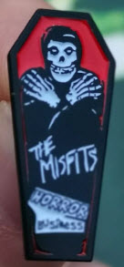 MISFITS - HORROR BUSINESS (COFFIN) ENAMEL PIN