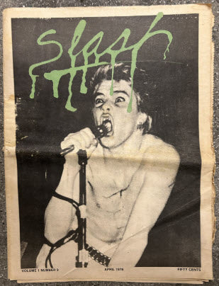 SLASH MAGAZINE VOL 1 NUMBER #9 APRIL 1978 - USED MAGAZINE