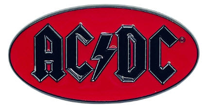 AC/DC - OVAL LOGO CUT OUT ENAMEL PIN