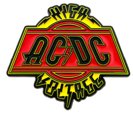 AC/DC - HIGH VOLTAGE CUT OUT ENAMEL PIN