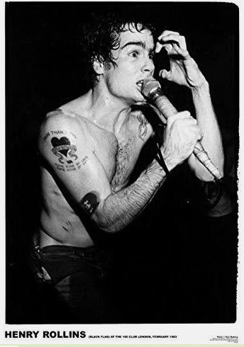 BLACK FLAG - HENRY ROLLINS 100 CLUB 1983 POSTER