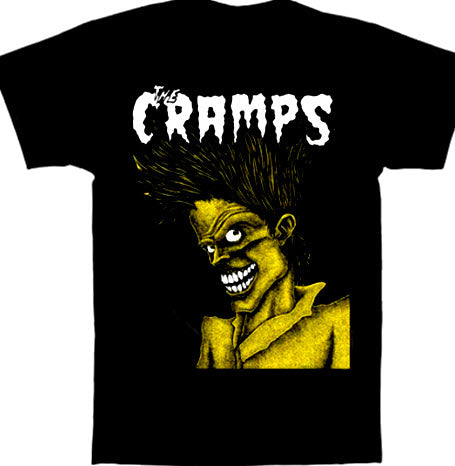 CRAMPS - BAD MUSIC FOR BAD PEOPLE BLACK TEE SHIRT