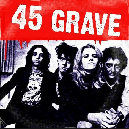 45 GRAVE - BAND PICTURE 1" BUTTON