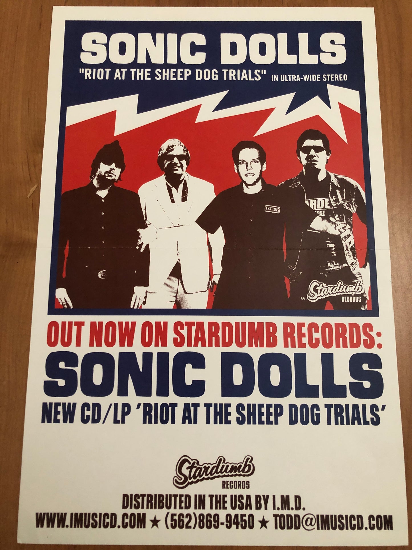 SONIC DOLLS - RIOT AT THE SHEEP POSTER