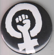 2.25" BIG BUTTON - FEMINISM LOGO