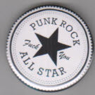 2.25" BIG BUTTON - PUNK ROCK ALL STAR