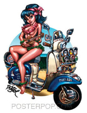 BIGTOE STICKER - LAMBRETTA LUAU