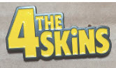 4 SKINS - 4 SKINS CUT OUT ENAMEL PIN BADGE