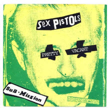 SEX PISTOLS - PRETTY VACANT (SUB MISSION) STICKER