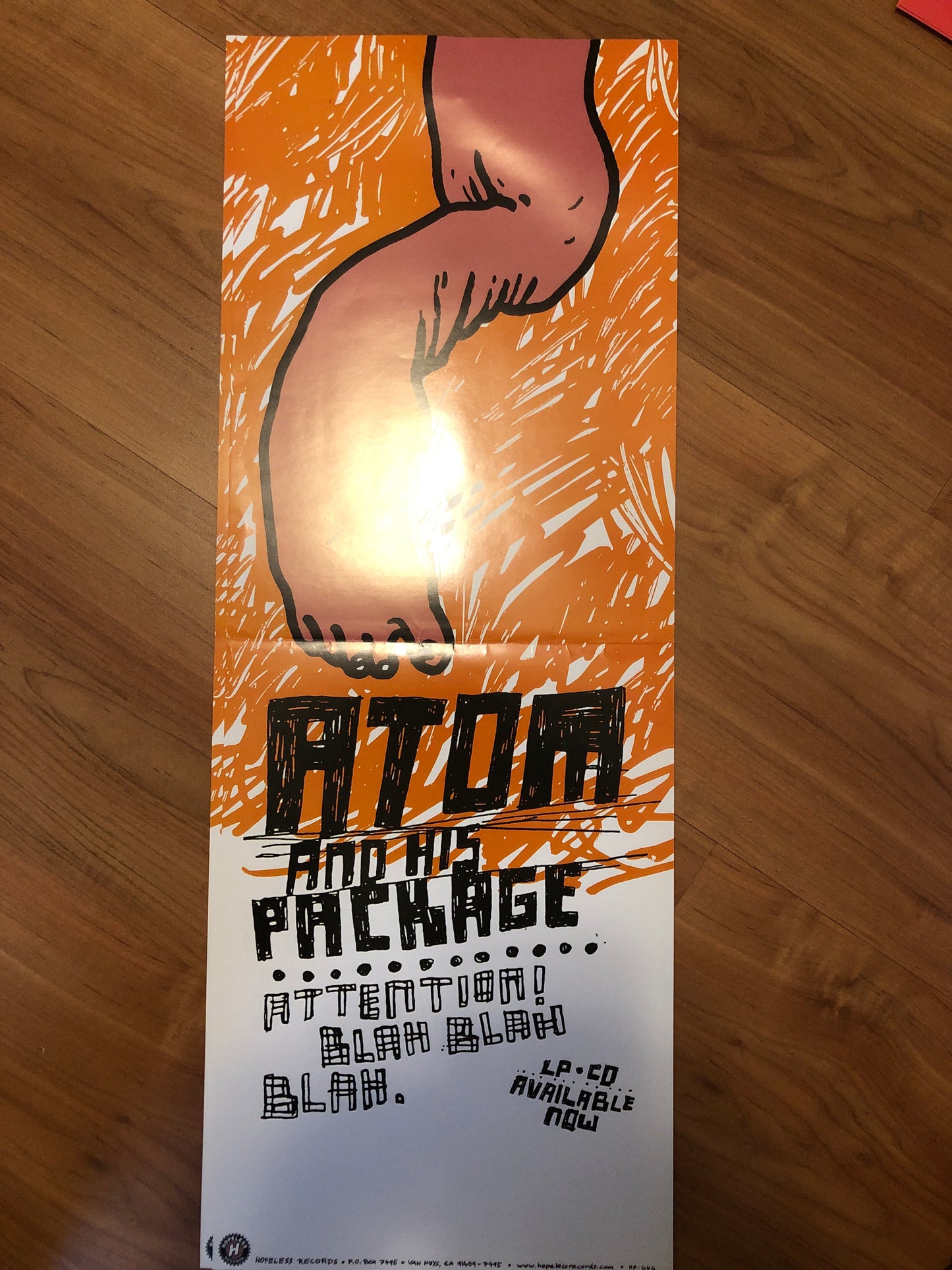 ATOM & THE PACKAGE - ATTENTION POSTER