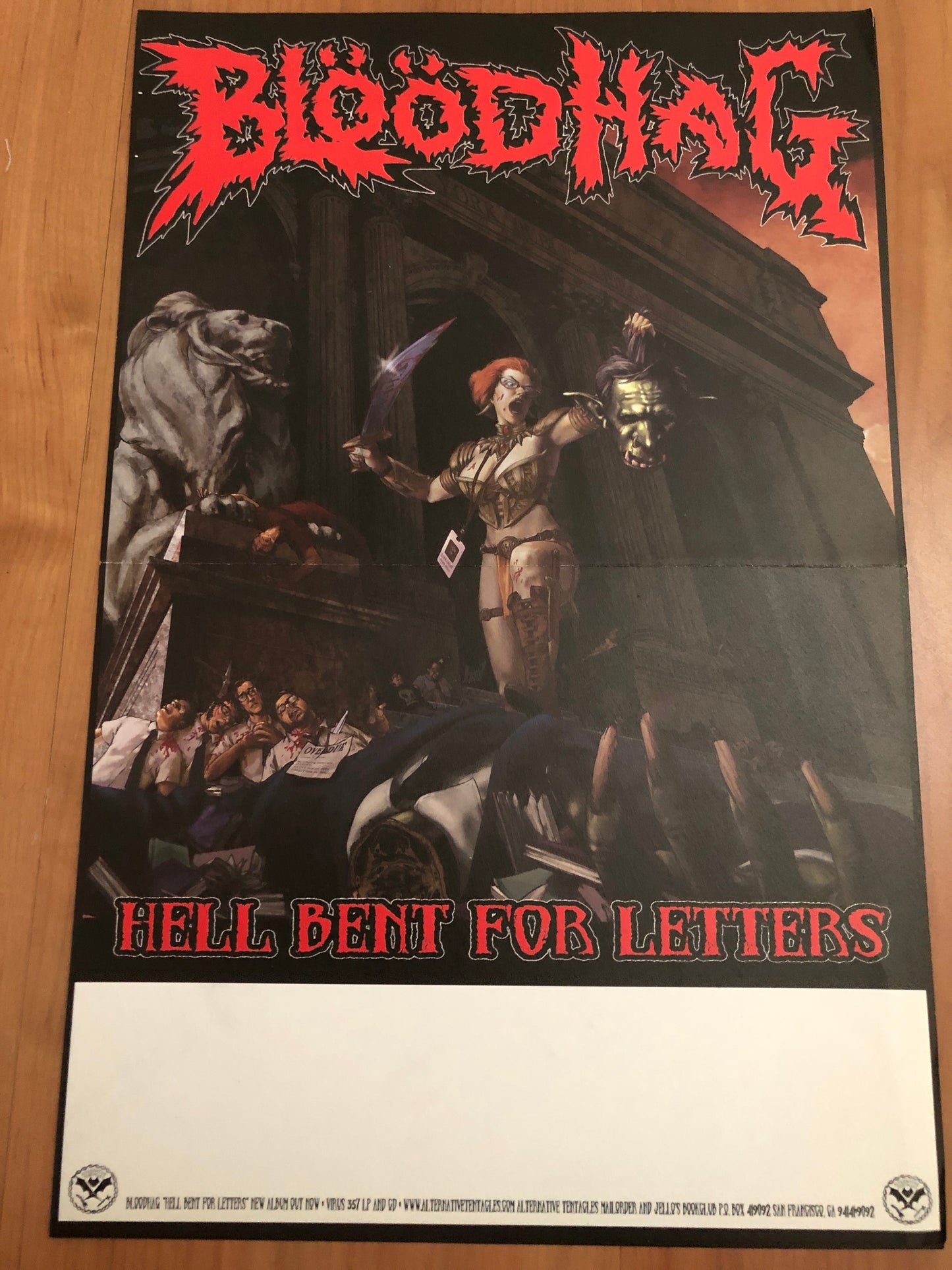 BLOOD HAG - HELL BENT FOR LETTERS POSTER