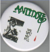 ANTIDOTE - THOU SHALT NOT KILL 2.25" BIG BUTTON