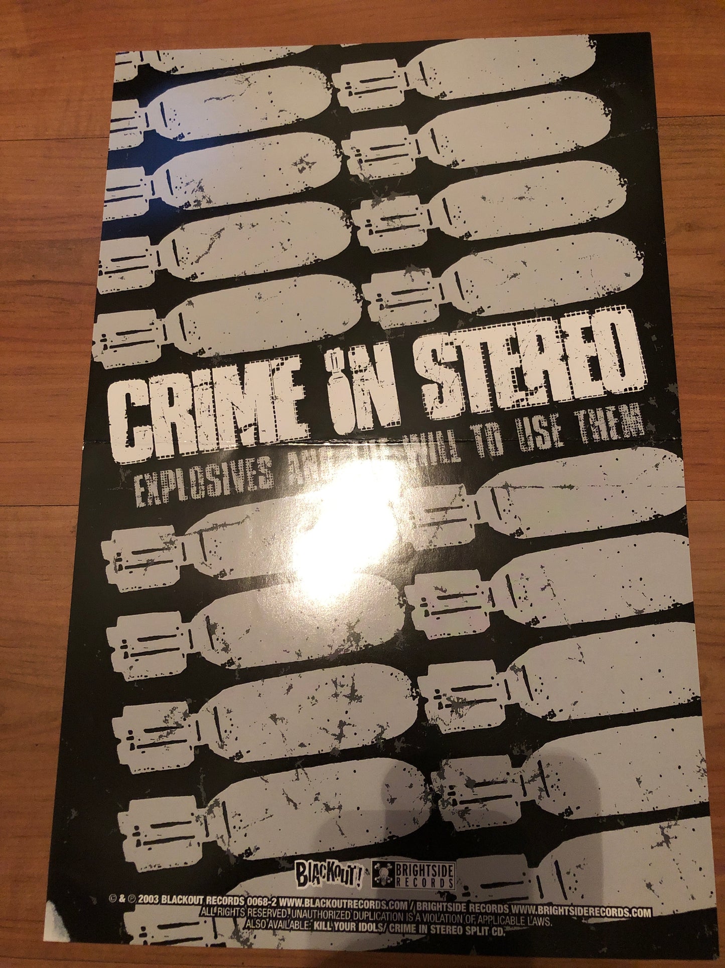 CRIME IN STEREO - EXPLOSIVES POSTER