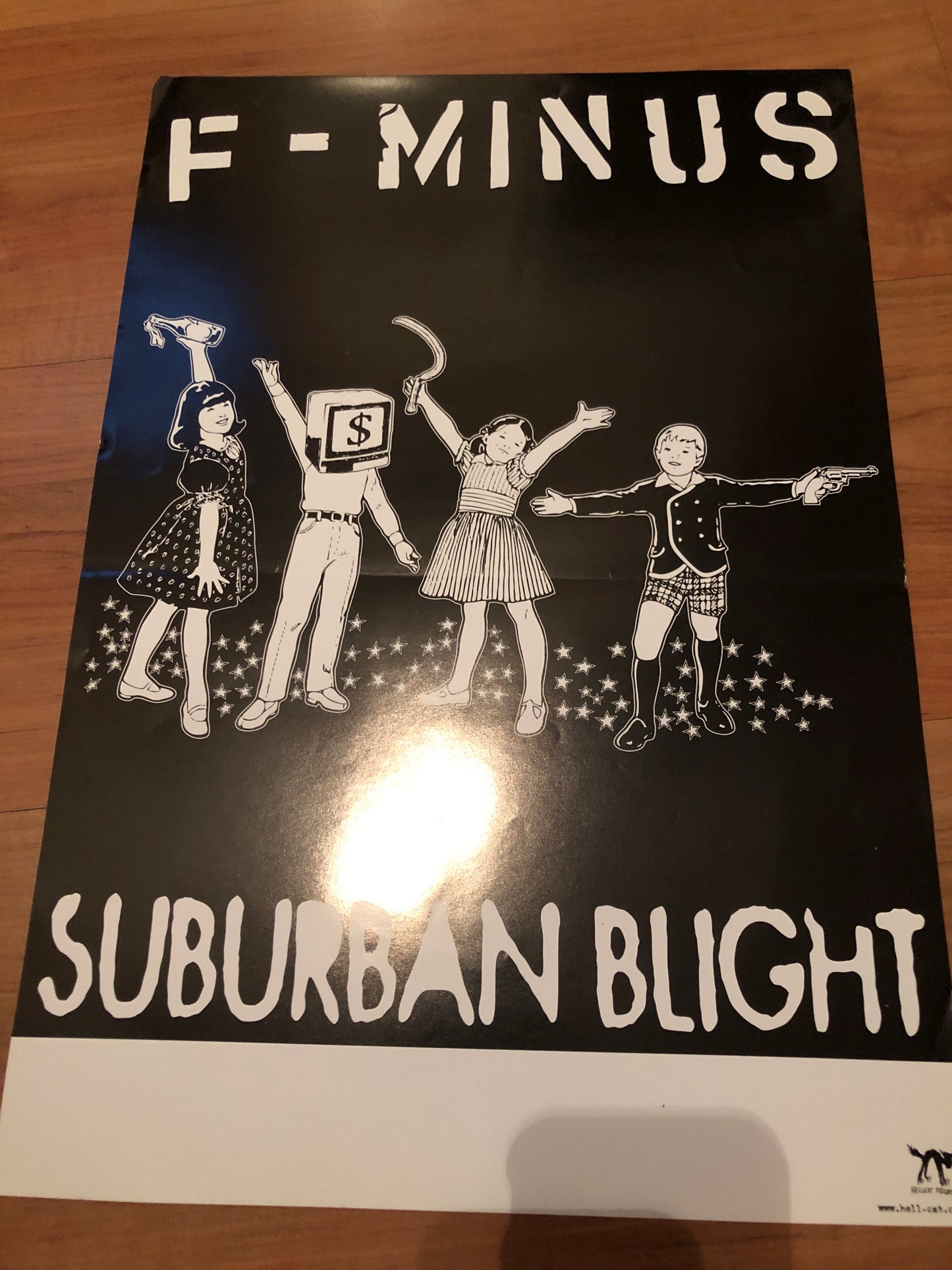 F MINUS - SUBURBAN BLIGHT POSTER