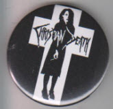 CHRISTIAN DEATH - ROZZ WILLIAM 2.25" BIG BUTTON