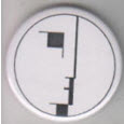 BAUHAUS - LOGO 2.25" BIG BUTTON